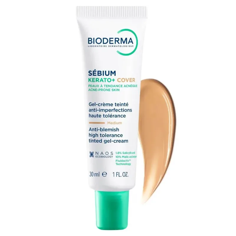 Bioderma Sebium Kerato+ Cover Gel-cremă colorată 30ml — preț și oferte