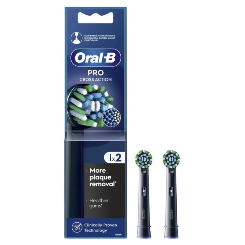 Oral B Piese de schimb Pro Cross Action Negru 2pcs — preț și oferte