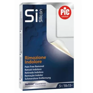 Pic Silicon 10x15cm 5pcs Steril autoadeziv Painless Removal Gauze