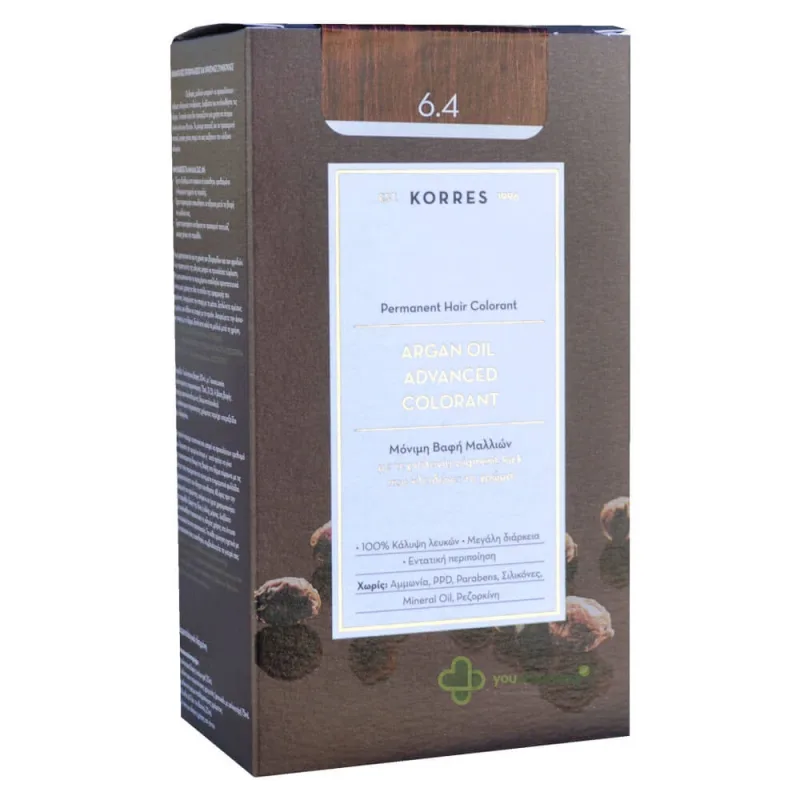 Korres Argan Oil Advanced Colorant N 6.4 Blond Bronz închis — preț și oferte