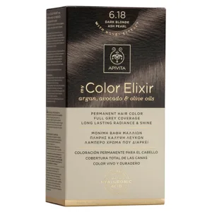 Apivita My Color Elixir Permanent Hair Color N6,18 Blond închis lemn de santal