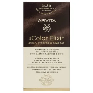 Apivita My Color Elixir Permanent Hair Color N5,35 Castan lumina miere mahon