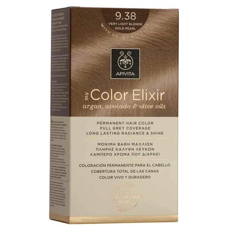 Apivita My Color Elixir Permanent Hair Color N9,38 Blond foarte deschis miere perla — preț și oferte