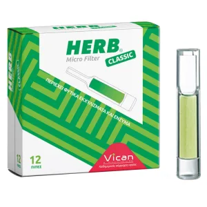 Vican Herb Micro Filter Pipes 12 buc.