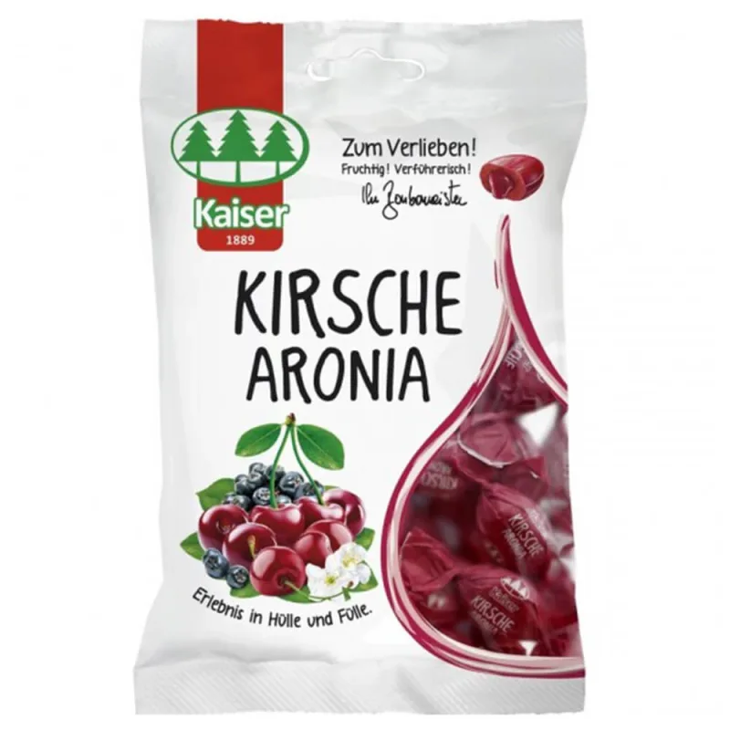 Bomboane Kaiser Kirsche Aronia cu cireșe și Aronia 90gr — preț și oferte