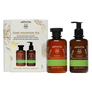 Apivita Promo Pack Gel de duș Tonic Mountain Tea 250ml & Lapte de corp hidratant 200ml