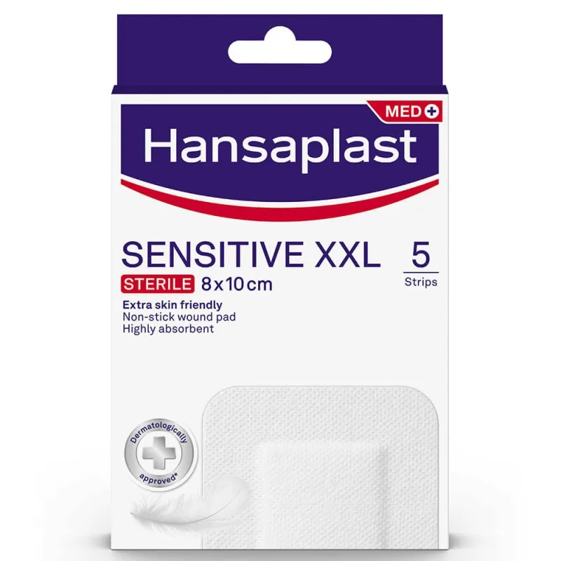 Hansaplast Med+ Sensibil XXL Steril 8x10cm 5pcs — preț și oferte