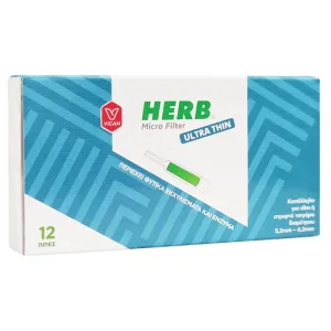 Vican Herb Micro Filter Ultra Thin 12 pastile