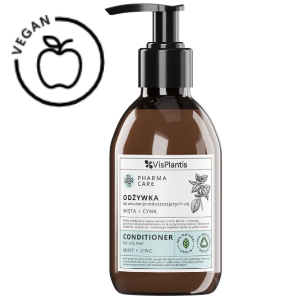 Balsam Pharma Care pentru par gras cu Menta si Zinc, Green Pharmacy | 300 ml GREEN PHARMACY INFINITY — preț și oferte