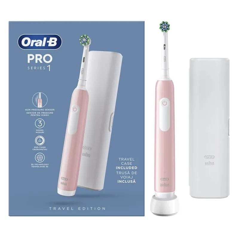 Oral B PRO 1 roz cu cutie de călătorie — preț și oferte