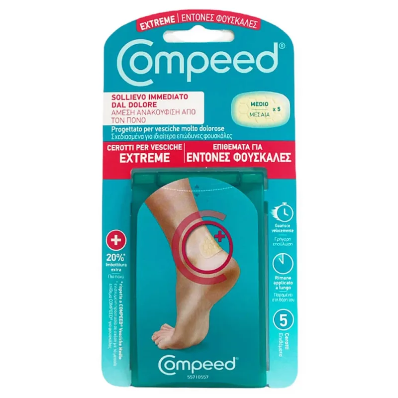 Compeed Extreme Heel Pads pentru bășici intense 5pcs — preț și oferte