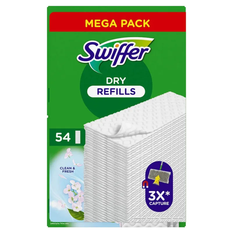 Swiffer Șervețele de rezervă pentru podele uscate 54pcs — preț și oferte