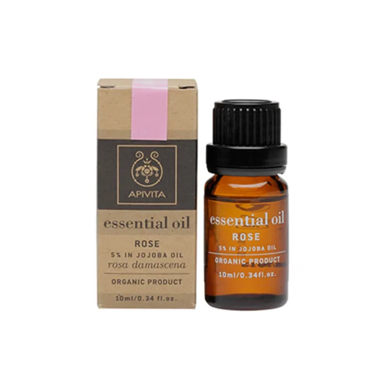 Apivita Organic Rose Essential Oil Rose 10% Solution In Jojoba Oil 10ml — preț și oferte