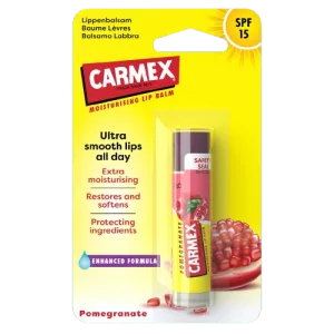 Balsam reparator pentru buze uscate si crapate cu aroma de rodie SPF 15, Carmex | 4.25 g