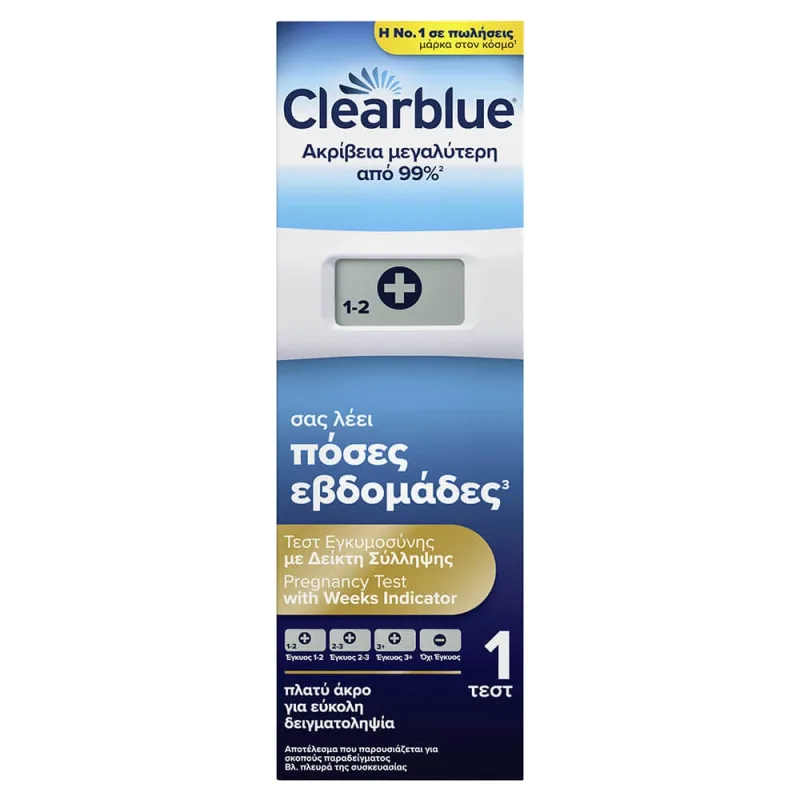 Test digital de sarcină Clearblue cu indice de concepție pe săptămâni — preț și oferte