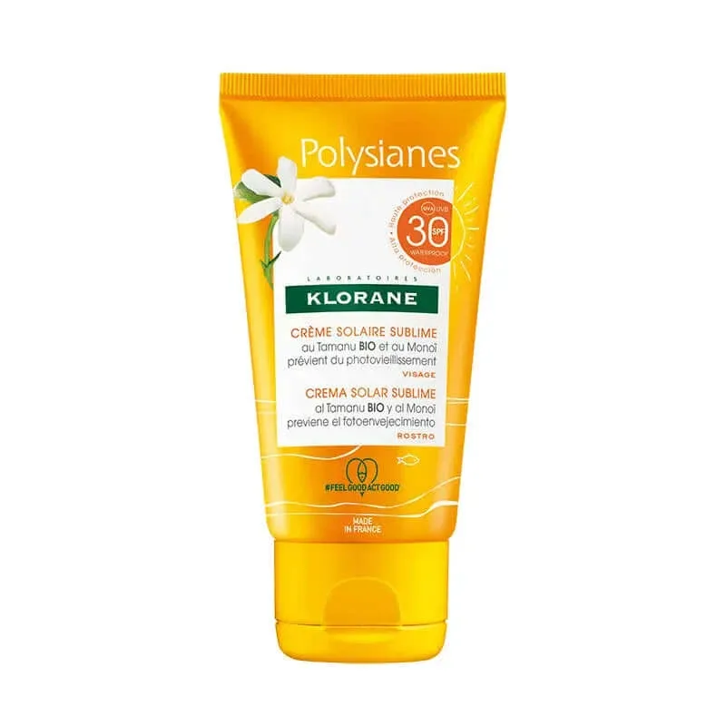 Klorane Polysianes SPF 30 Sublime Sun Cream cu Tamanu Bio și Monoi, 50 ml — preț și oferte
