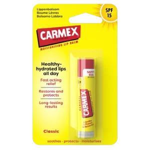 Balsam reparator pentru buze uscate si crapate SPF 15, Carmex | 4.25 g