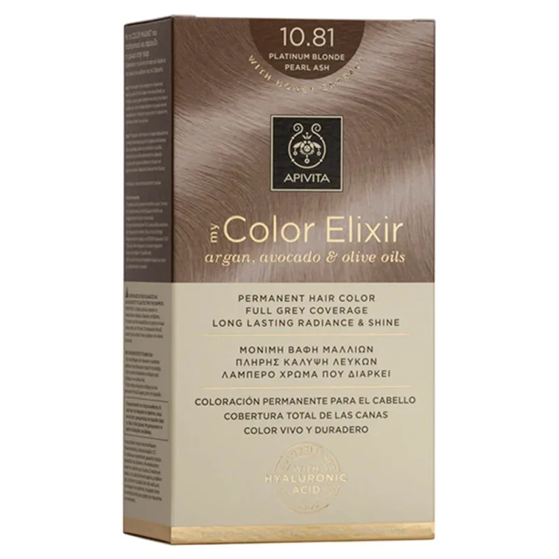 Apivita My Color Elixir Permanent Hair Color N10.81 Blonde pearl whiskers — preț și oferte