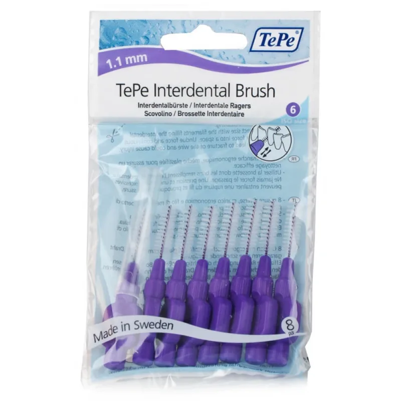 TePe Perii intermediare mari 1,1 mm violet 8 buc — preț și oferte