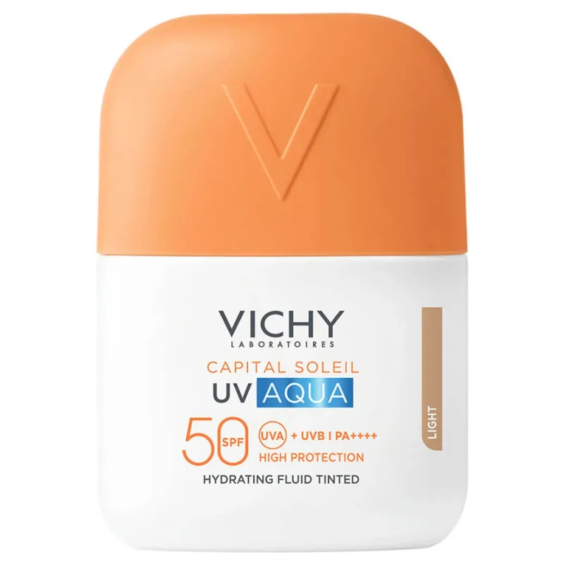 Vichy Capital Soleil UV Aqua Hydrating Invisible Fluid Tinted Light SPF50+ 50ml — preț și oferte