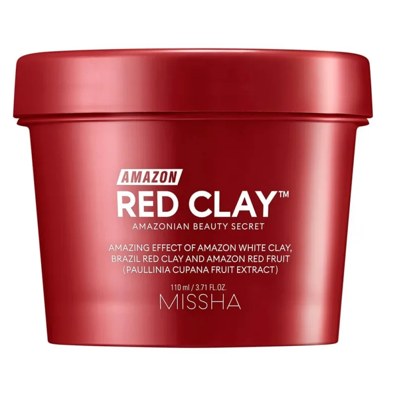 Missha Amazon Red Clay Pore Mask Mască purificatoare de spălare, 110ml — preț și oferte