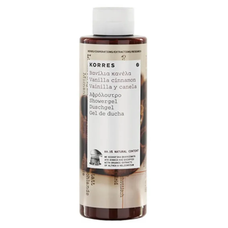 Korres Gel de duș cu vanilie și scorțișoară 250ml — preț și oferte