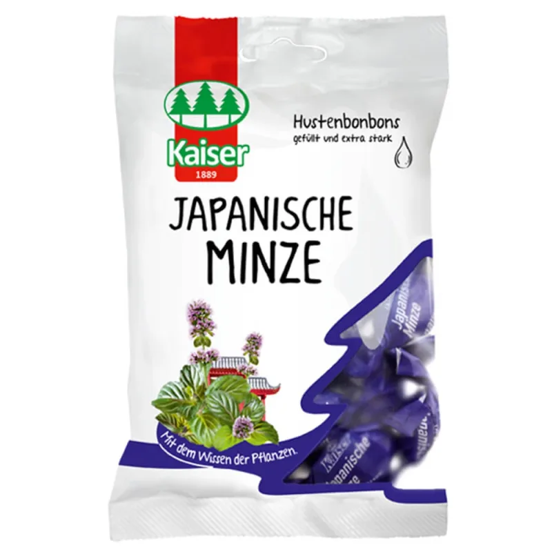 Bomboane Kaiser Japanische Minze cu ulei de mentă japoneză 90gr — preț și oferte