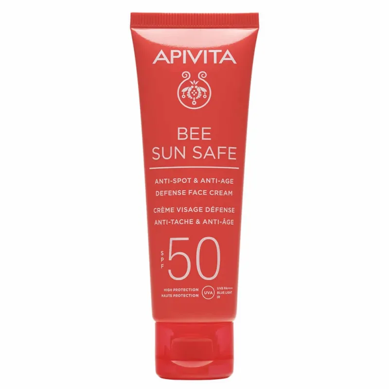 Apivita Bee Sun Safe Anti-Spot & Anti-Age Defence Face Cream SPF50 50ml — preț și oferte