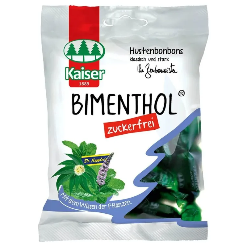 Bomboane Kaiser Bimenthol cu mentă și eucalipt 75gr — preț și oferte