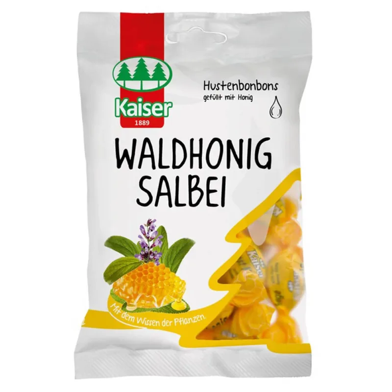 Bomboane Kaiser Waldhonig Salbei cu salvie și miere 90gr — preț și oferte