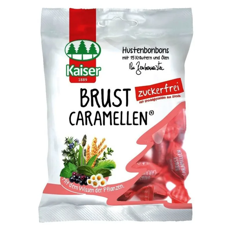 Bomboane Kaiser Brust Caramellen cu ierburi și uleiuri 75gr — preț și oferte