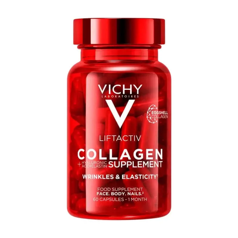 Vichy Liftactiv Colagen anti-îmbătrânire cu vitamine și minerale, 60 capsule — preț și oferte