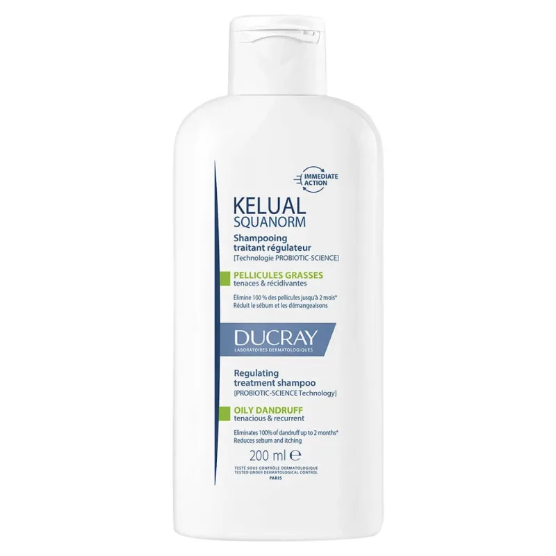 Ducray Kelual Squanorm Shampooing Traitant Antipelliculaire Mătreață uleioasă 200ml — preț și oferte