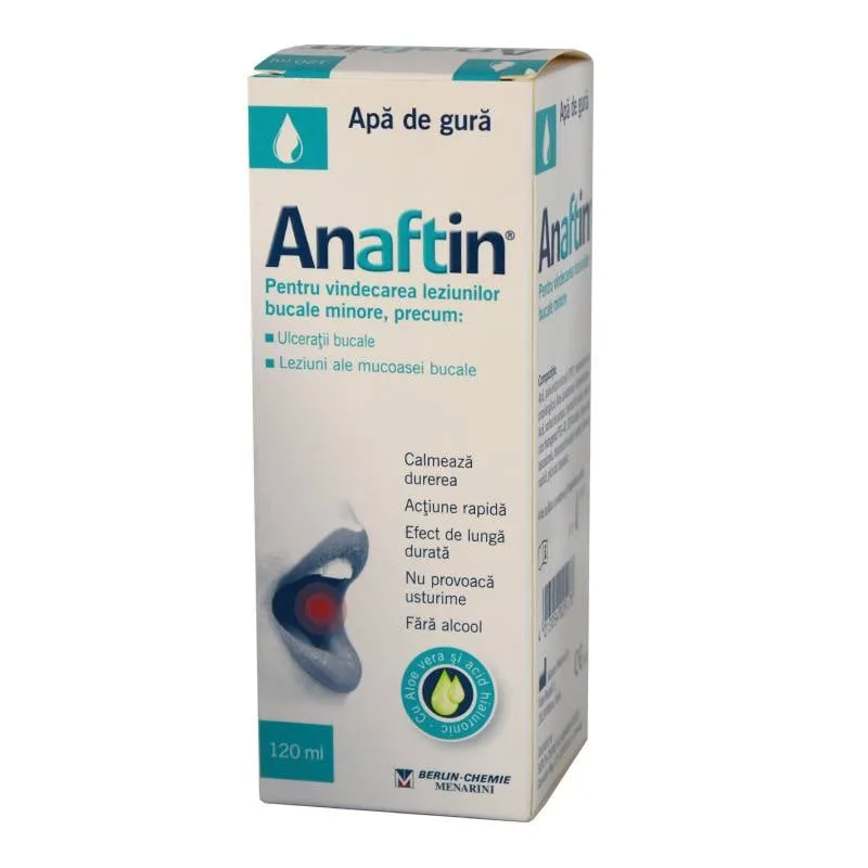Apa de gura Anaftin, 120 ml, Berlin Chemie — preț și oferte