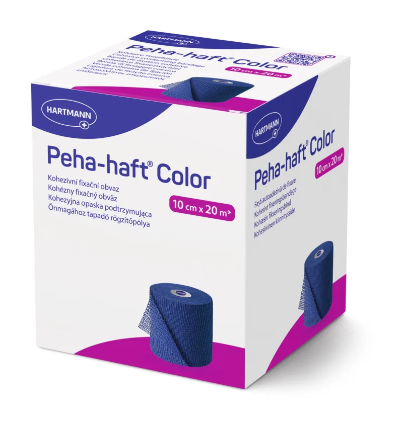 Bandaj elastic autoadeziv albastru Peha-haft Color, 8 cm x 20 m, Hartmann — preț și oferte