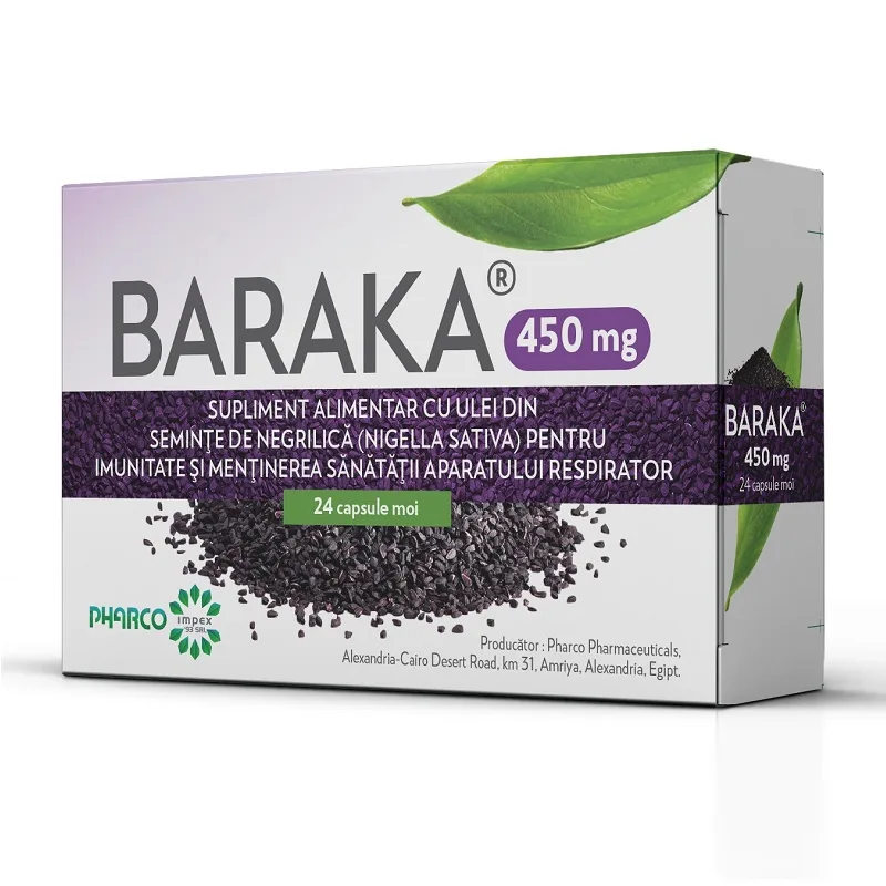 Baraka 450 mg Pharco | 24 capsule — preț și oferte