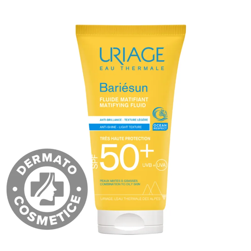 Fluid mat protectie solara cu SPF50+ Bariesun, 50ml, Uriage — preț și oferte