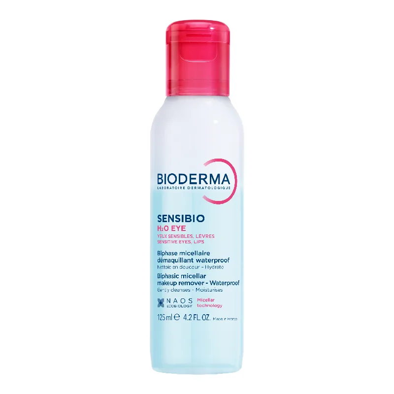 Apa micelara bifazica pentru ochi si buze Sensibio H2O, 125 ml, Bioderma — preț și oferte