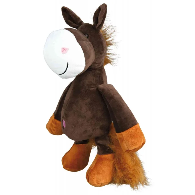 Trixie, jucărie cal câini, cu sunet, pluș, 32cm, multicolor — preț și oferte