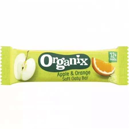 Baton ecologic Bio din ovaz integral cu mere si portocale 12+ luni, Organix | 23 g ORGANIX BRANDS — preț și oferte