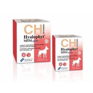 CHEMICAL IBERICA Hyalophyt MSM Giants, L-XL, supliment sistem articular câini, cutie, 30 comprimate