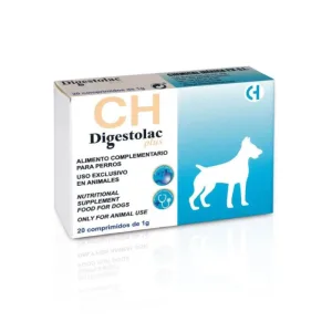 CHEMICAL IBERICA Digestolac Plus, XS-XL, supliment sistem digestiv câini, cutie, 20 comprimate