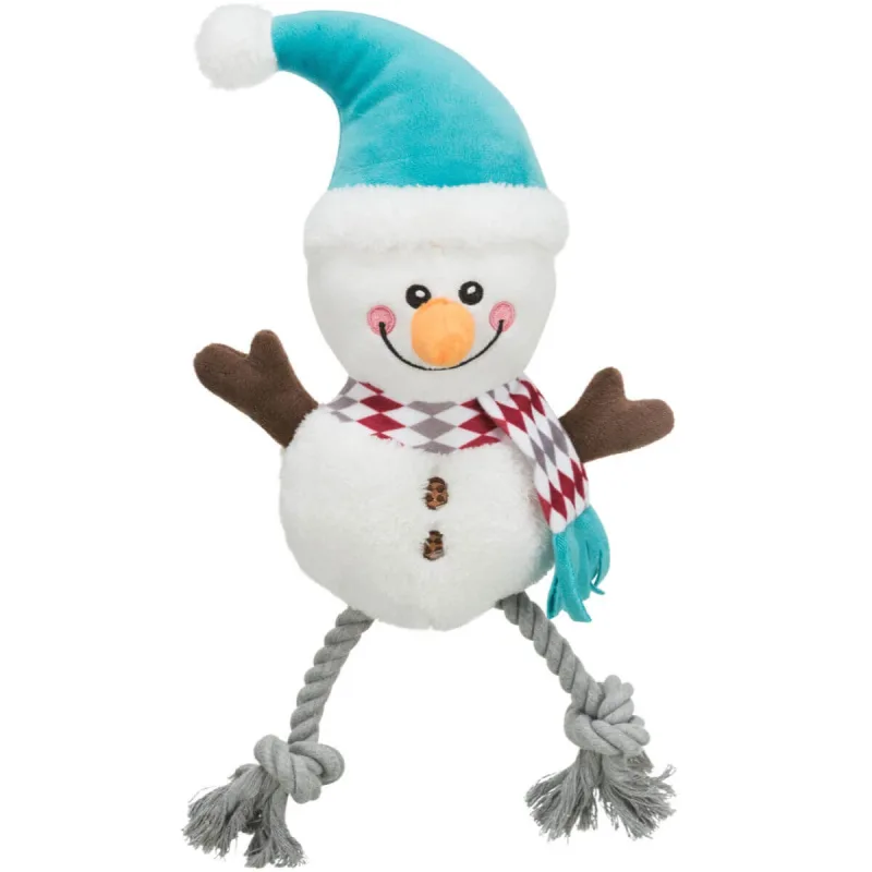 TRIXIE Christmas Om de Zapada, jucărie de pluș câini XS-XL, cu sunet, pluș, alb, 41cm — preț și oferte
