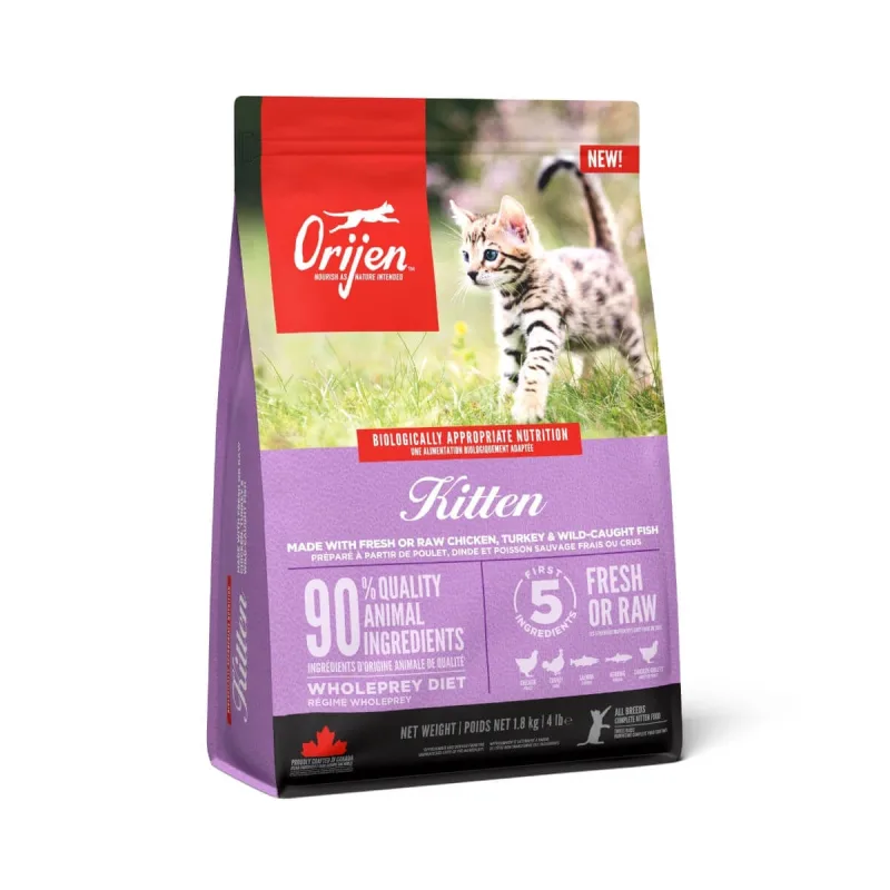 ORIJEN Kitten, hrană uscată fără cereale pisici, 1.8kg — preț și oferte