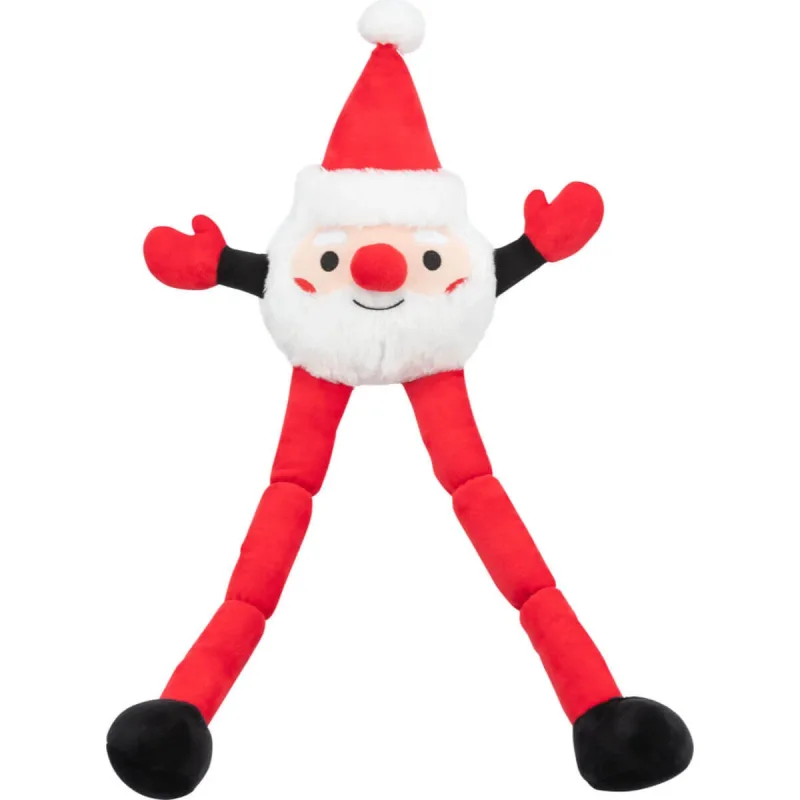 TRIXIE Christmas Mos Craciun, jucărie de pluș câini XS-XL, cu sunet, pluș, roșu, 54cm — preț și oferte