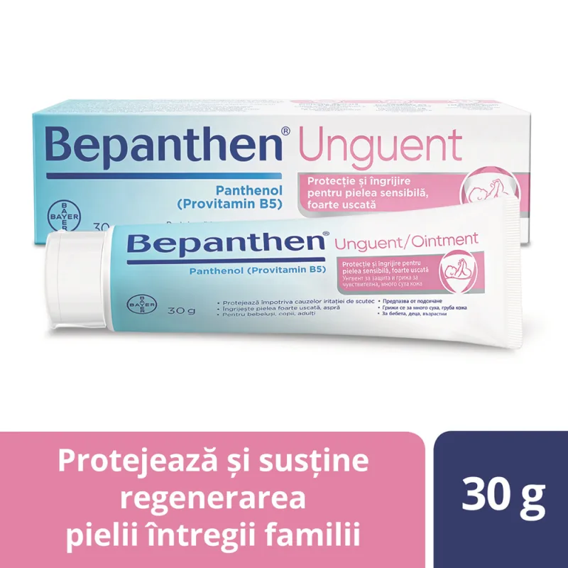 Bepanthen unguent pentru iritatiile de scutec, Bayer | 30 g — preț și oferte