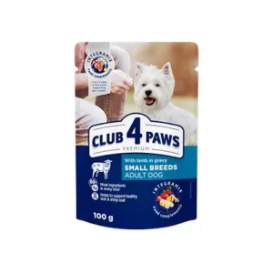 CLUB 4 PAWS Premium, XS-S, Miel, plic hrană umedă câini, (în sos), 100g