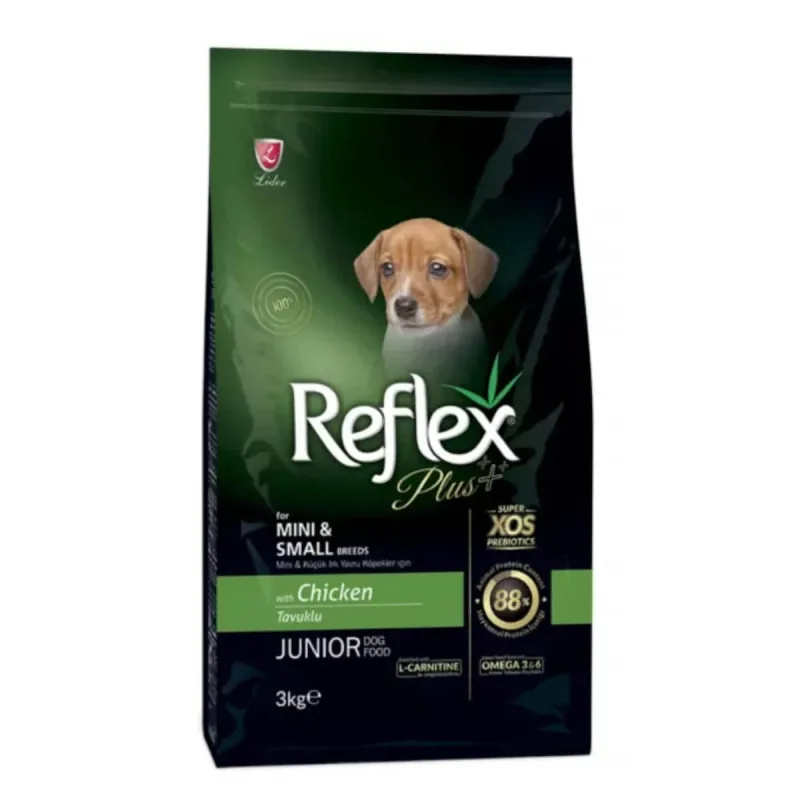 REFLEX Plus Junior Small Breed, XS-S, Pui, hrană uscată câini junior, 3kg — preț și oferte