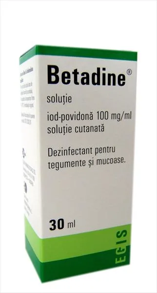 BETADINE SOLUTIE CUTANATA X 1 EGIS — preț și oferte