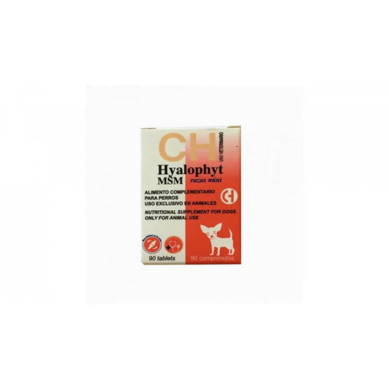 CHEMICAL IBERICA Hyalophyt MSM MIni, XS-S, supliment sistem articular câini, cutie, 90 comprimate — preț și oferte